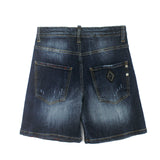 Yes London Bermuda Denim con Strappi per Bambini