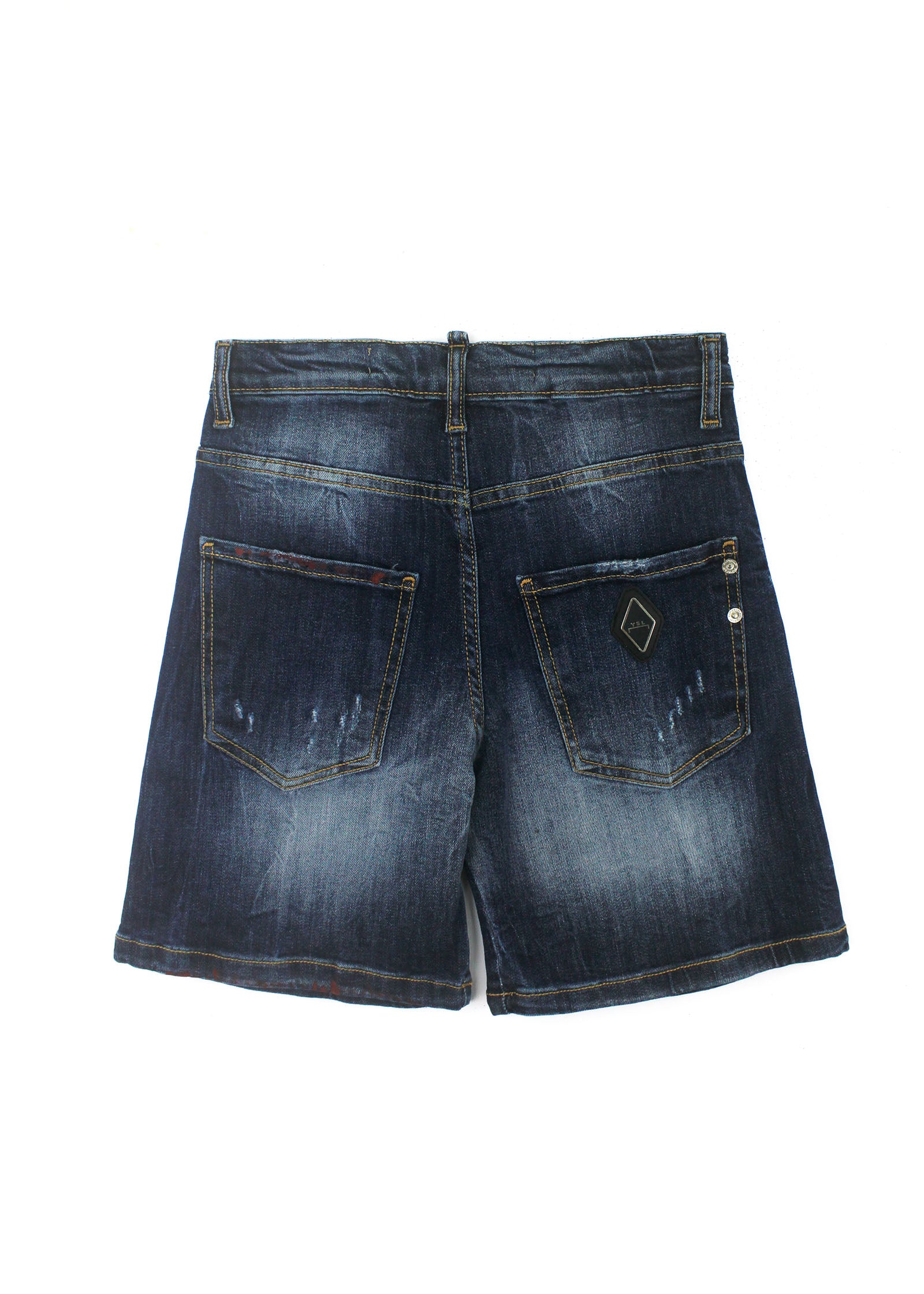 Yes London Bermuda Denim con Strappi per Bambini