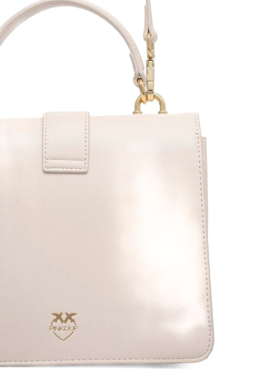 Pinko Kids Borsa a Tracolla Crema con Borchie per Bambine (retro)