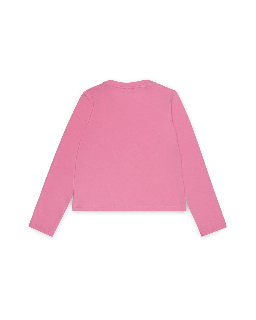 Diesel Kids T shirt Manica Lunga Fucsia con Oval D per Bambini