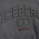 Iceberg Kids Felpa Piombo con Cappuccio con Logo in Rilievo per Bambini (dettaglio)