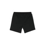 Moschino Kids Short Nero con Logo Teddy Bear per Neonati (retro)