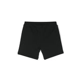 Moschino Kids Short Nero con Logo Teddy Bear per Neonati (retro)