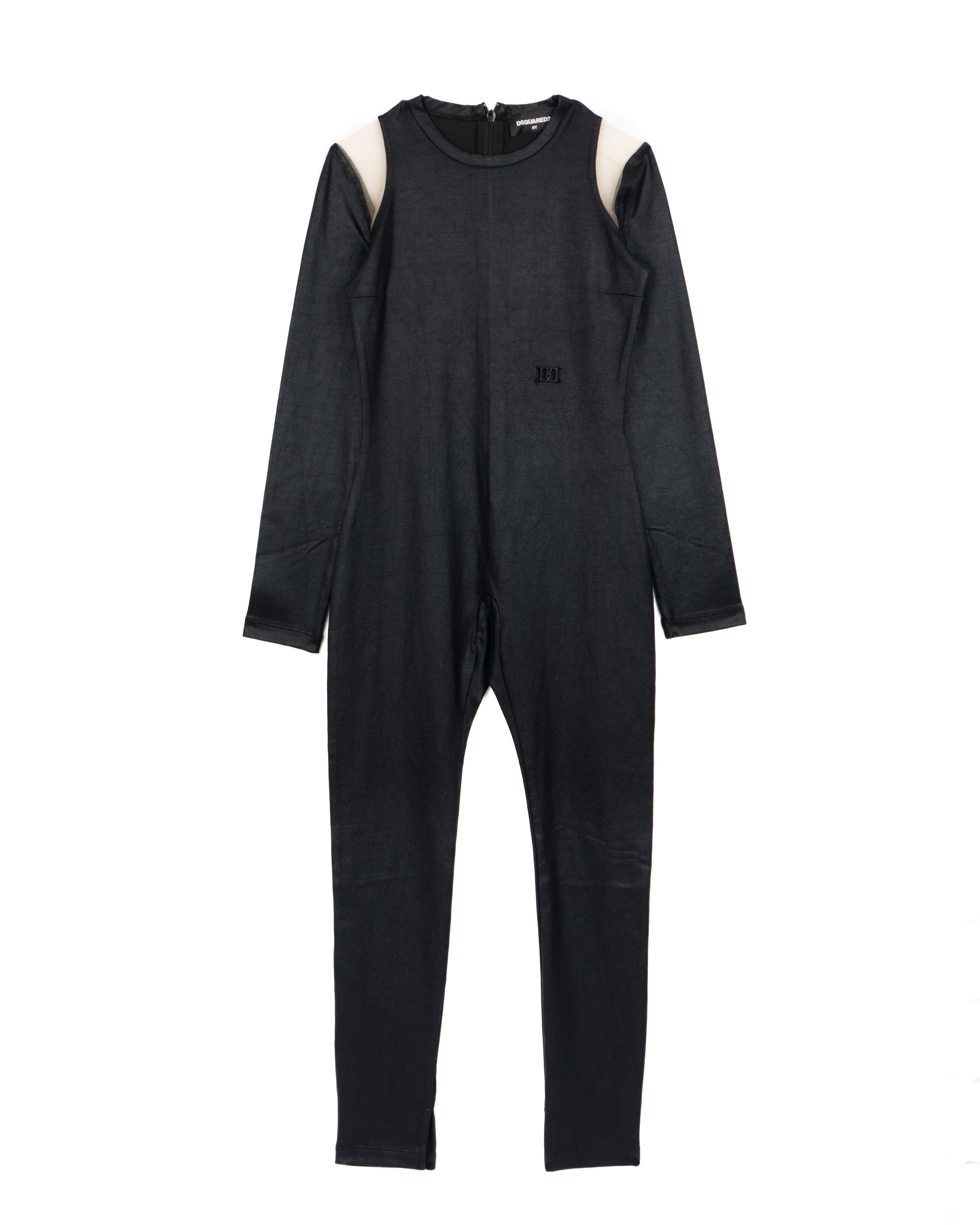 Dsquared2 Kids Tuta Nera Maniche Lunghe per Bambina