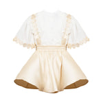 Cocò et Mamà Abito Bianco/Beige per Bambine
