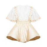 Cocò et Mamà Abito Bianco/Beige per Bambine