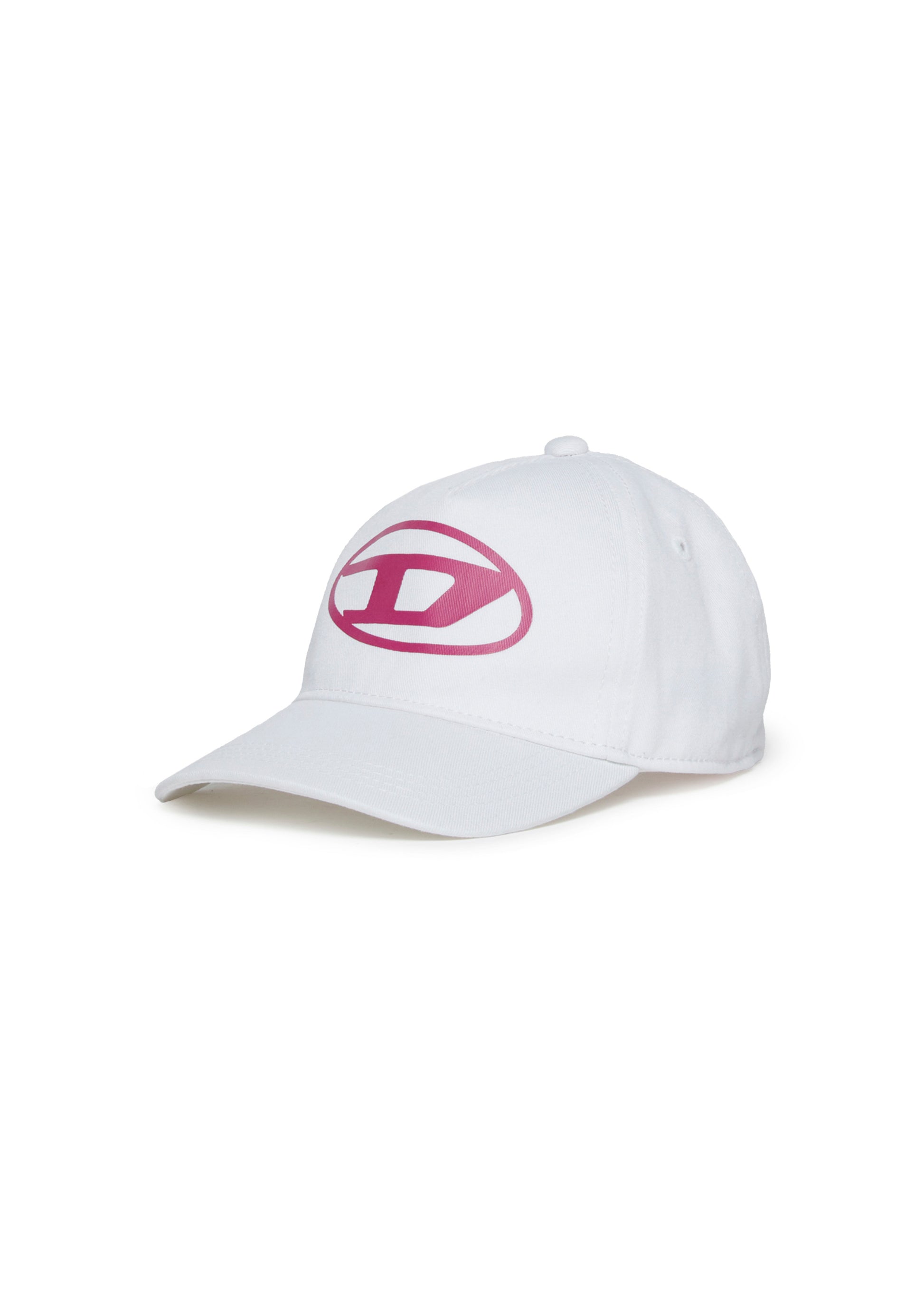 Diesel Kids Cappello Bianco con Oval D per Neonate