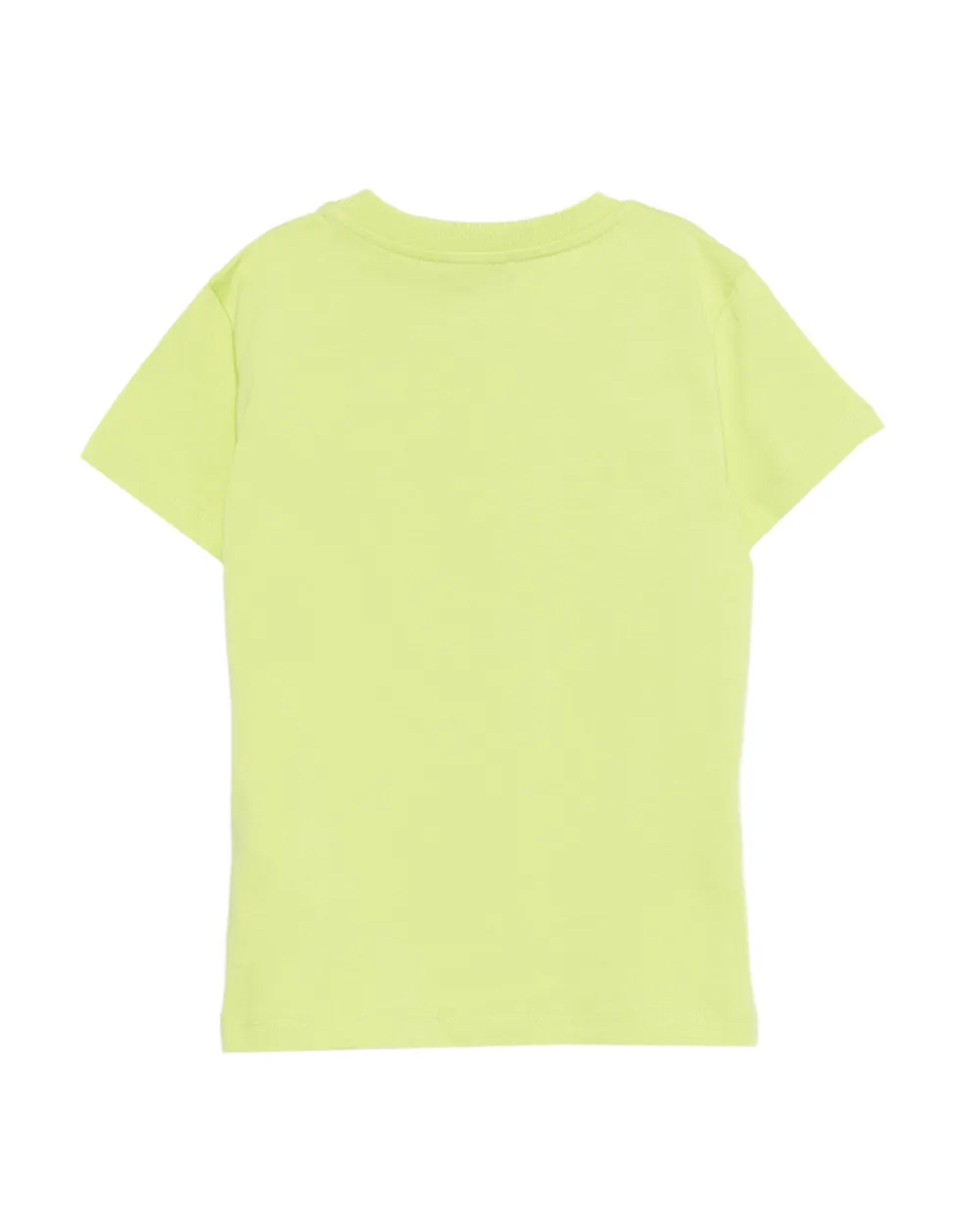 Moschino Kids T-shirt Verde con Teddy Bear per Bambini