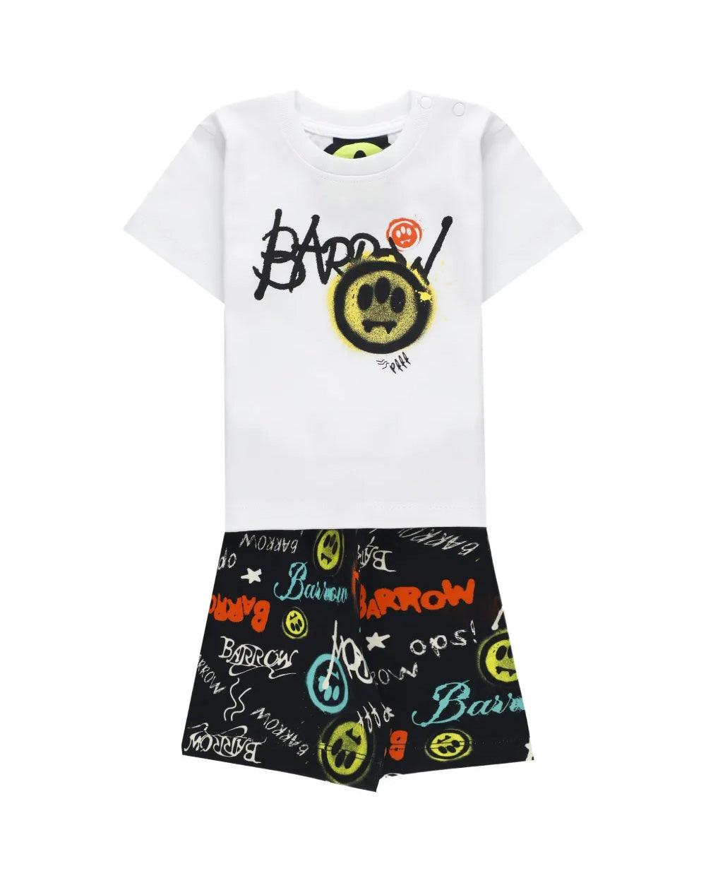Barrow Kids Completo Bianco e Nero con Stampe per Neonati