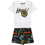 Barrow Kids Completo Bianco e Nero con Stampe per Neonati