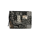F**K Kids Bandana Print Pouch with Yellow Logo