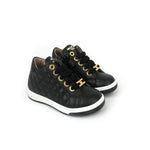 Elisabetta Franchi La Mia Bambina Sneakers Nere Trapuntate per Neonate