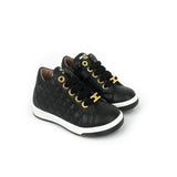 Elisabetta Franchi La Mia Bambina Sneakers Nere Trapuntate per Neonate