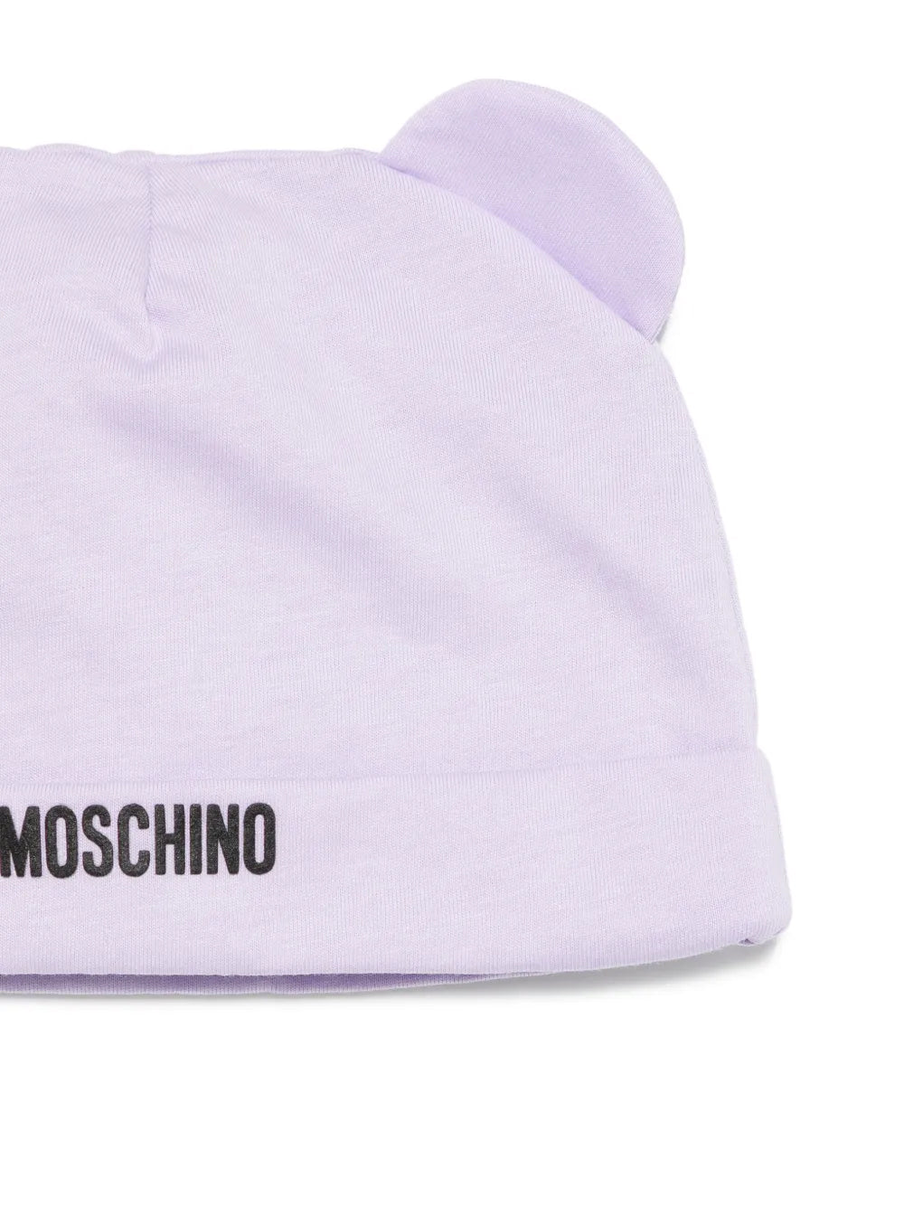 Moschino Kids Pagliaccetto+Cappello Lilla con Logo Teddy Bear per Neonate