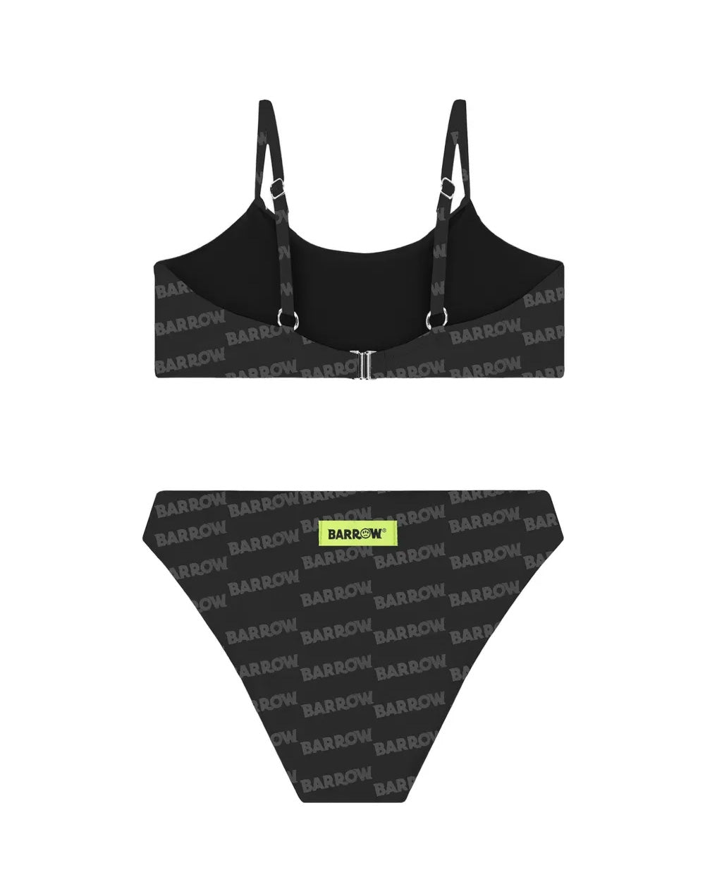 Barrow Kids Costume Bikini Nero All-Over con Stampa Multicolor per Bambine