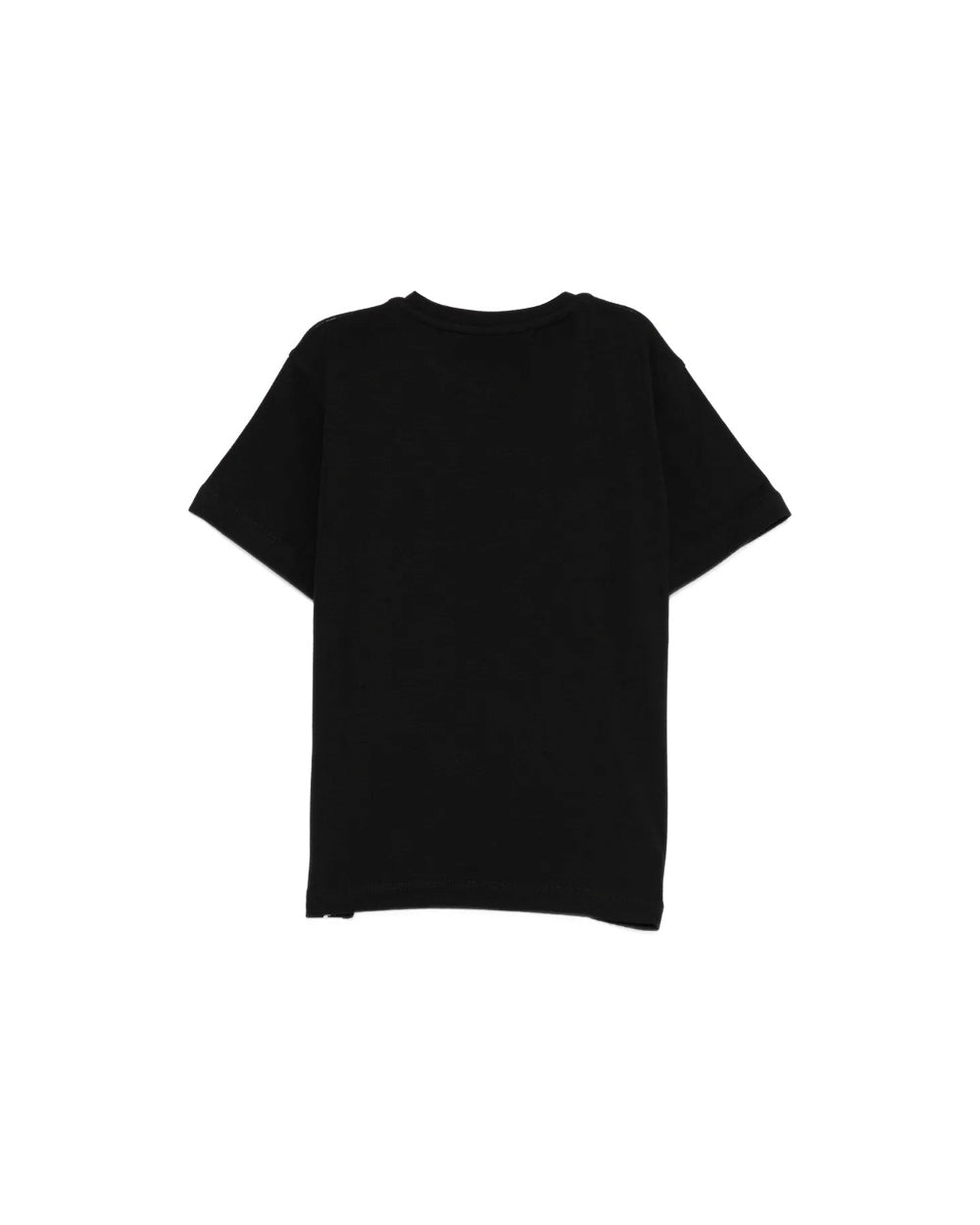 Elisabetta Franchi La Mia Bambina T-shirt Nera con Logo Geometrico per Neonate