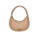 MSGM Kids Borsa a Spalla Beige con Tracolla e Logo per Bambine