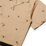 N°21 Kids Camicia Beige All over Palms per Bambini
