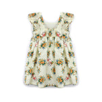 Moschino Kids Abito Ecrù con Fantasia per Neonate