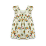 Moschino Kids Abito Ecrù con Fantasia per Neonate