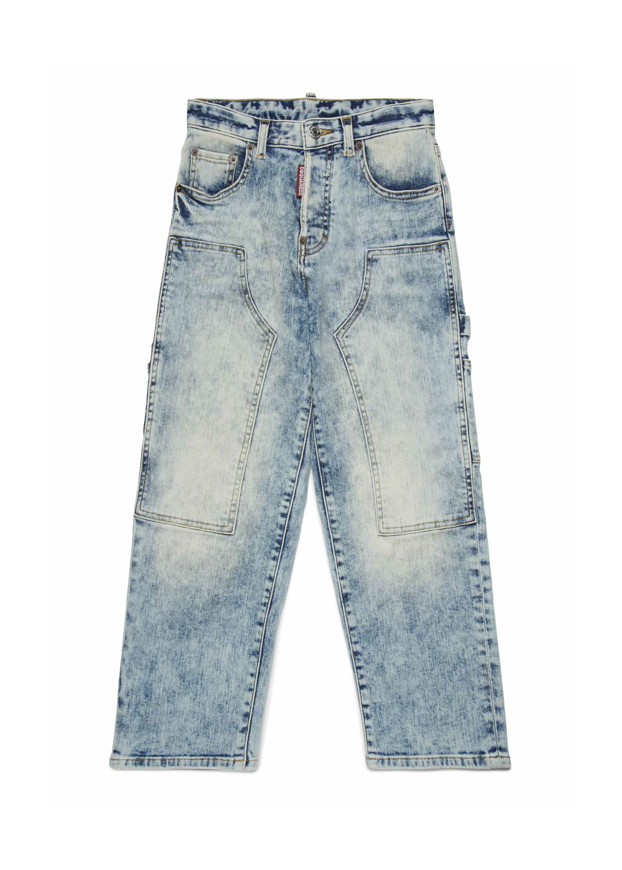 Dsquared2 Kids Jeans Loose Straight Fit per Bambini