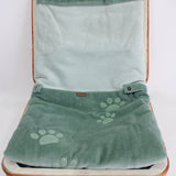 Minibanda Coperta Verde Salvia con Ricamo per Neonati