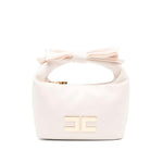 Elisabetta Franchi La Mia Bambina Bianca a Spalla Rosa Antico per Bambine