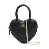 Twinset Kids Borsa Nera a Tracolla con Logo Florence Kids  (fronte)