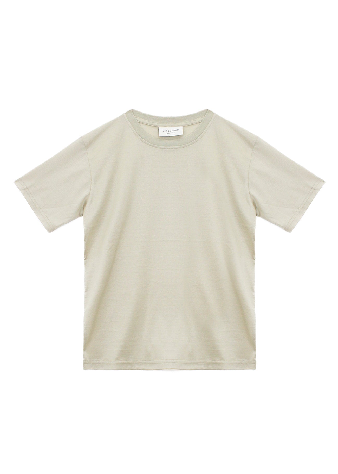 Yes London T-shirt Beige Filo di Scozia per Bambini (fronte)