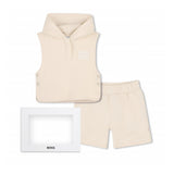 Boss Kids Beige Set with Logo for Babies