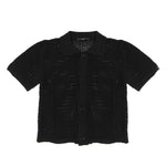 I'M Brian Kids Polo Camicia Traforata Nera per Bambini