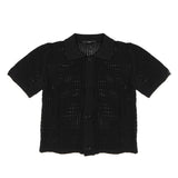 I'M Brian Kids Polo Camicia Traforata Nera per Bambini