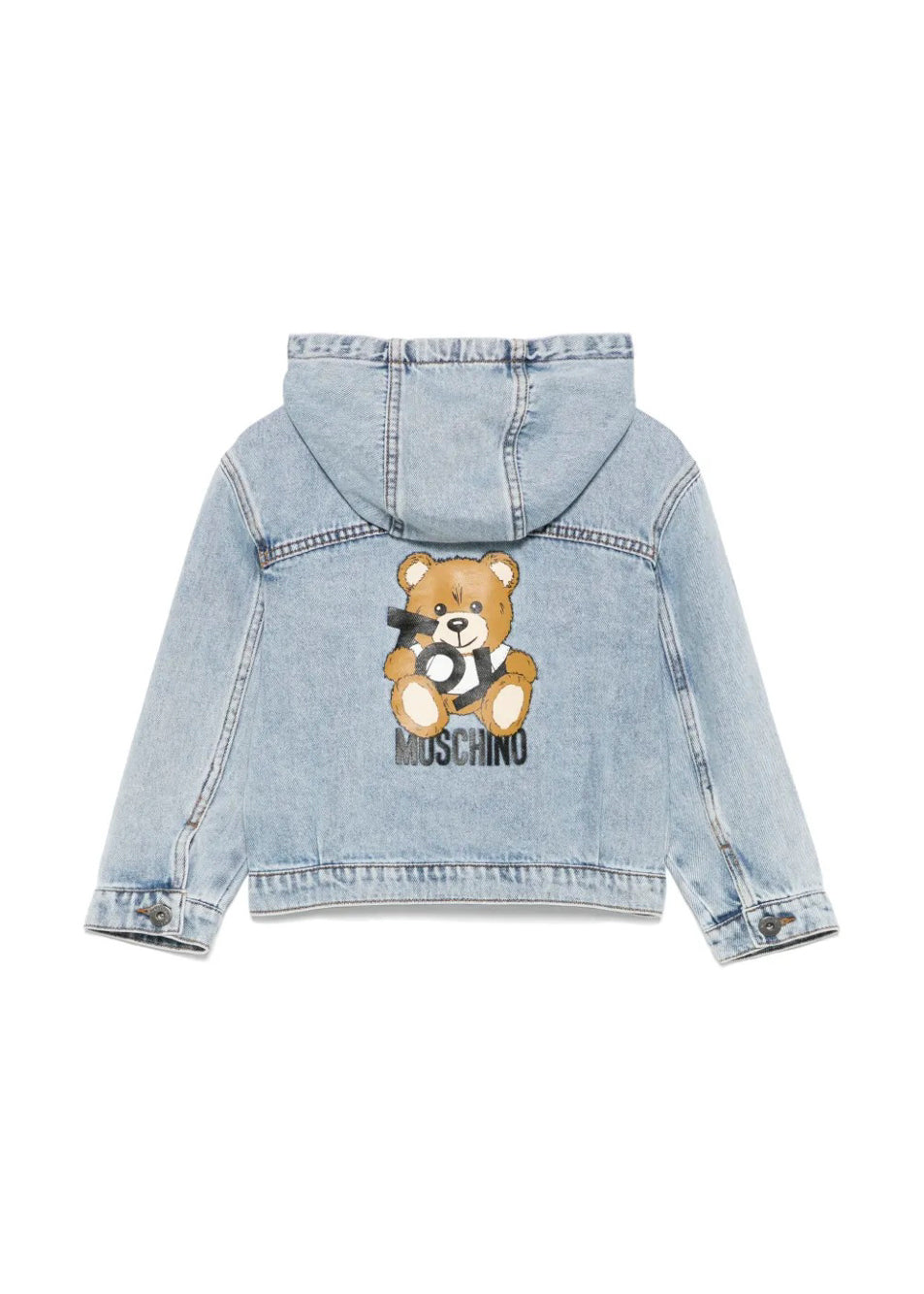 Moschino Kids Giubbino Jeans con Stampa per Bambini