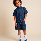I'M Brian Kids Bermuda in Denim Blu per Bambini