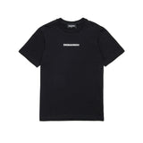 Dsquared2 Kids T-Shirt Nera con Stampa Logo per Bambini