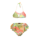 Effek Fruits Pattern Bikini Set with Ruffles for Newborns