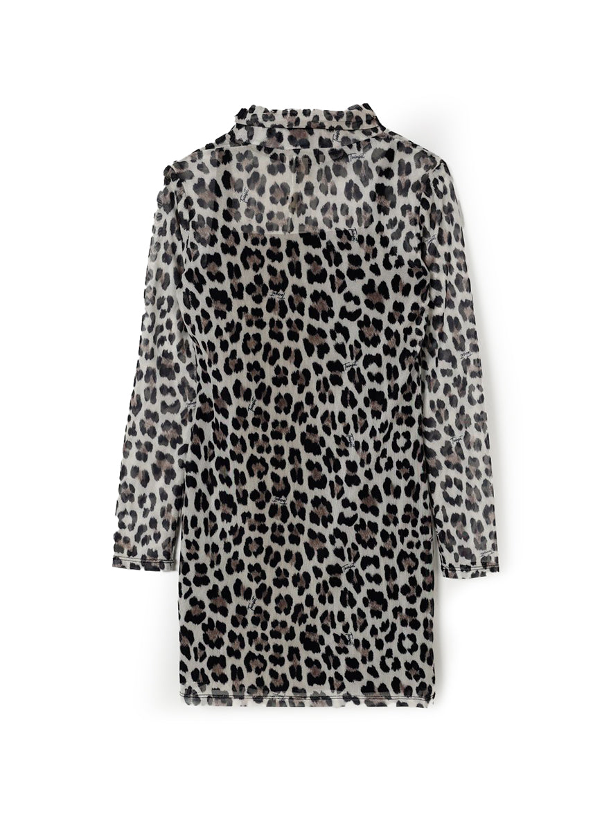 Twinset Kids Abito in Tulle Animalier per Bambine