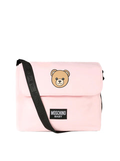 Moschino Kids Borsa Fasciatoio con Tracolla e Stampa Logo Teddy Bear per Neonati