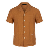 Daniele Alessandrini Kids Camicia Caramello con Logo per Bambini