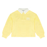 Pinko Kids Felpa Lemon Grass con Colletto a Contrasto per Bambine