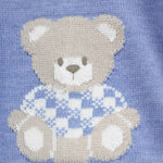 Marlù Tutina Celeste con Ricamo Bear per Neonati(dettaglio)