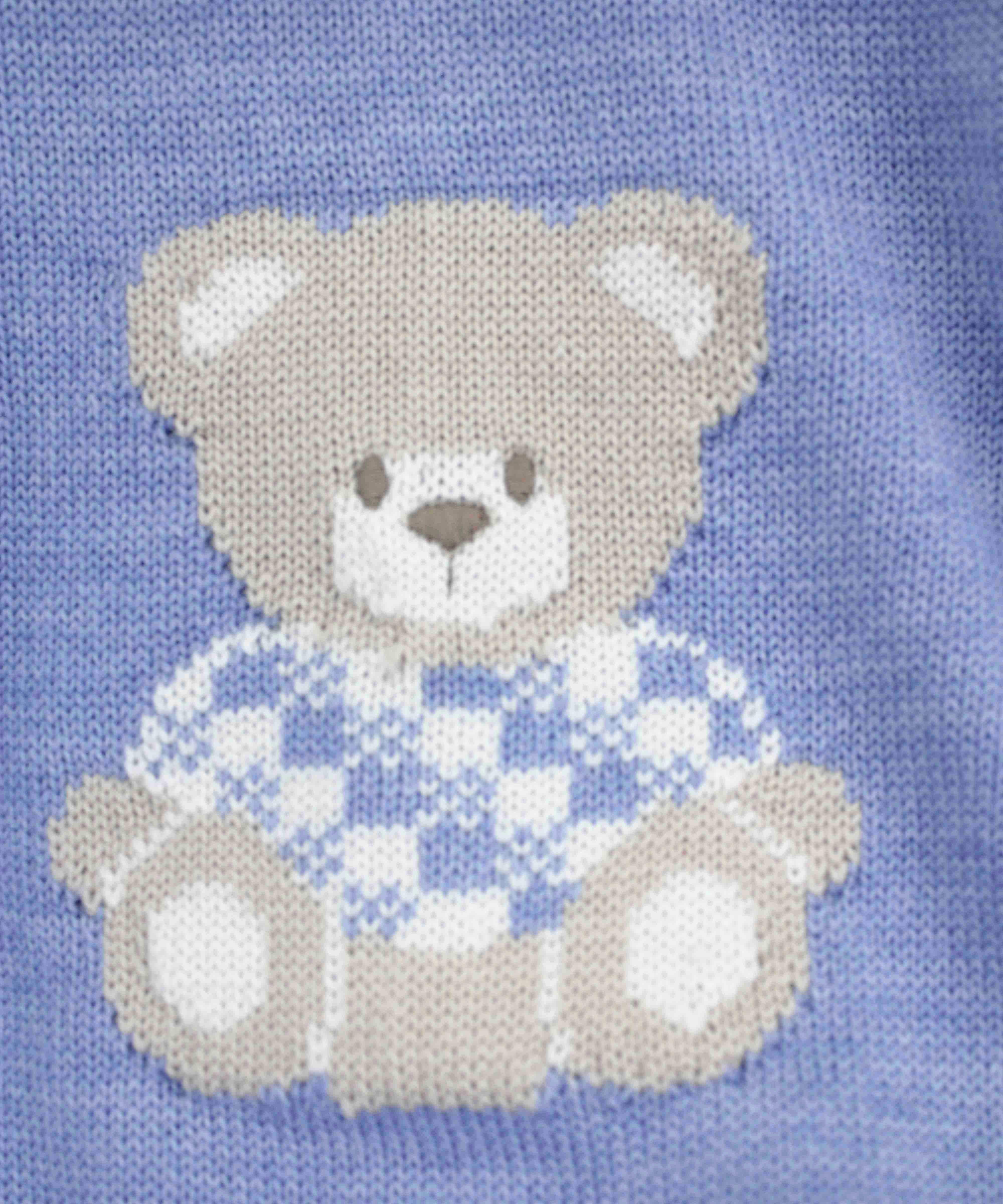 Marlù Tutina Celeste con Ricamo Bear per Neonati(dettaglio)