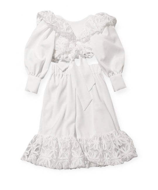 Cocò et Mamà Completo Cordelia Bianco per Bambine