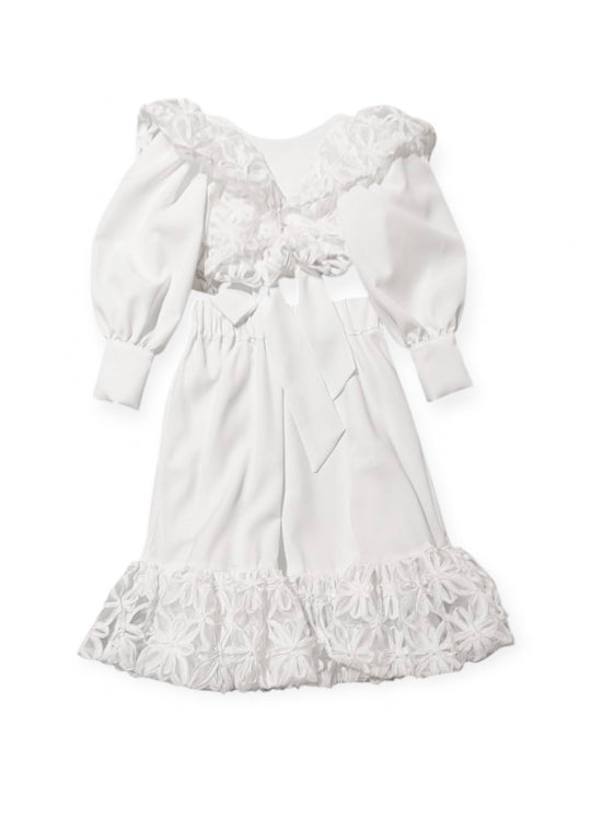 Cocò et Mamà Completo Cordelia Bianco per Bambine