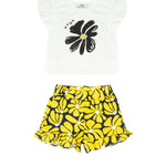 Msgm Kids Completo 2pz a Fantasia Floreale per Neonate