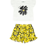 Msgm Kids Completo 2pz a Fantasia Floreale per Neonate