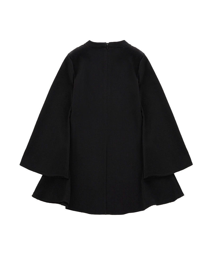 Iceberg Kids Abito Nero con Applicazione Strass per Bambine (retro)