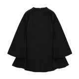 Iceberg Kids Abito Nero con Applicazione Strass per Bambine (retro)