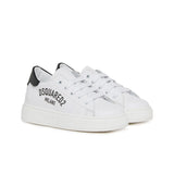 Dsquared2 Kids Sneakers Bianco e Nero con Logo per Neonati