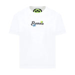 Barrow Kids T-shirt Bianca con Stampa Retro per Bambini